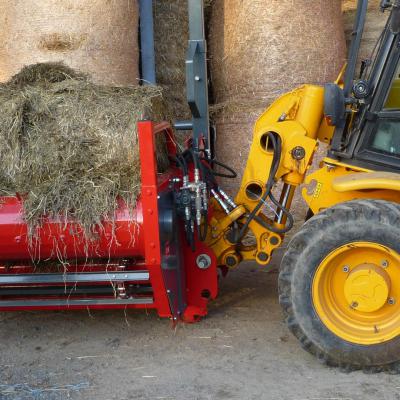 GD150FG - Dérouleuse balles rondes portée fixe sur valet de ferme - distribution à gauche - GALONNIER