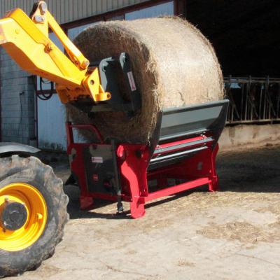 GDE150F - Dérouleuse balles rondes sur pique balles - chargez la balle avec le pique balles - GALONNIER