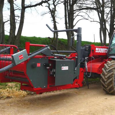 GDP150T - Dérouleuse pailleuses balles rondes à peignes pivotante portée - adaptation telescopique - GALONNIER