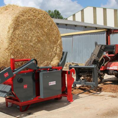 GDPE150T - Dérouleuse pailleuses balles rondes à peignes pivotante - sur pique balles - GALONNIER