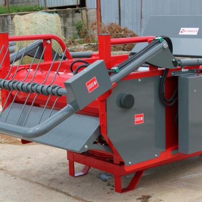 GDPE150T - Dérouleuse pailleuses balles rondes à peignes pivotante - sur pique balles - bras de paillage hydraulique - GALONNIER