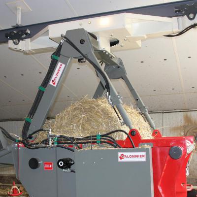 GDPS150T - Dérouleuse pailleuses balles rondes suspendue - châssis robuste et pivotant - GALONNIER