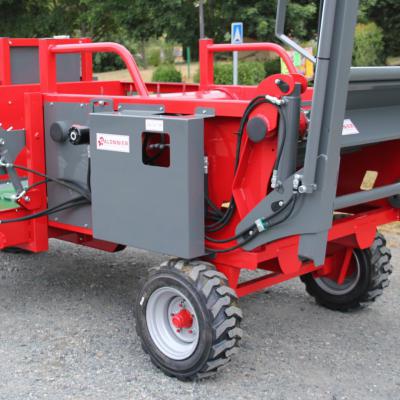 GDPTA150FA - Dérouleuse pailleuses balles rondes automotrice avec tapis d'éjection latéral - dispositif de paillage à tapis d'éjection latéral avec peignes - GALONNIER