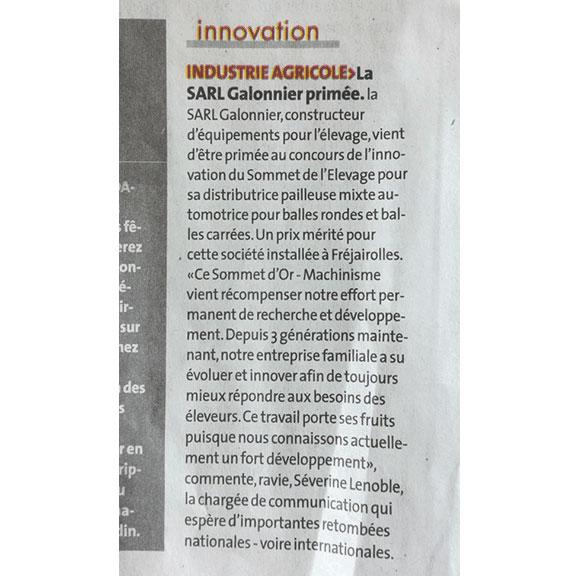 Article du 31 août 2017 - La Dépêche du Midi