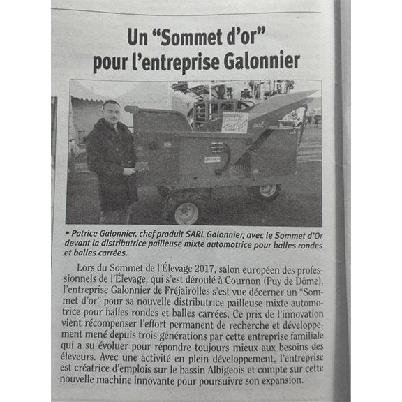 Article du 3 novembre 2017 - Le Tarn Libre