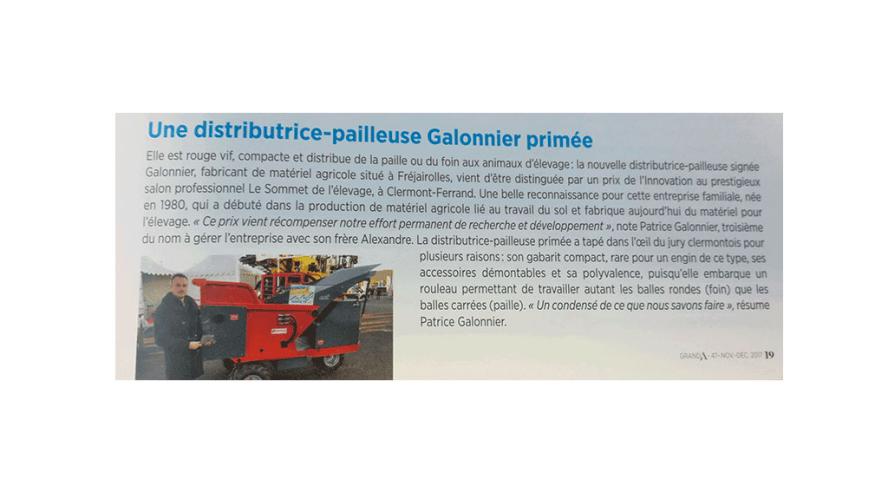 Article de nov/décembre 2017 - Grand A