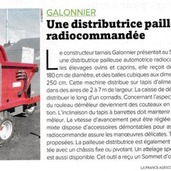 Sommet Elevage Cournon 2017 - Article La France Agricole - 10/11/2017