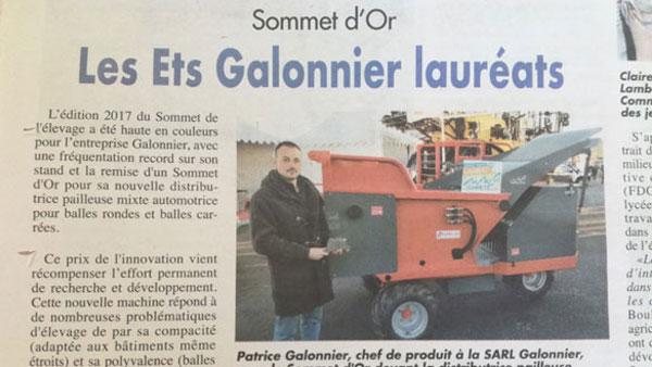 Sommet Elevage Cournon 2017 - Article La Volonté Paysanne - 13/10/2017