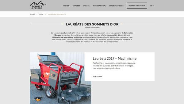 Sommet Elevage Cournon 2017 - Article Web - Sommet d'Or pour la distributrice pailleuse mixte